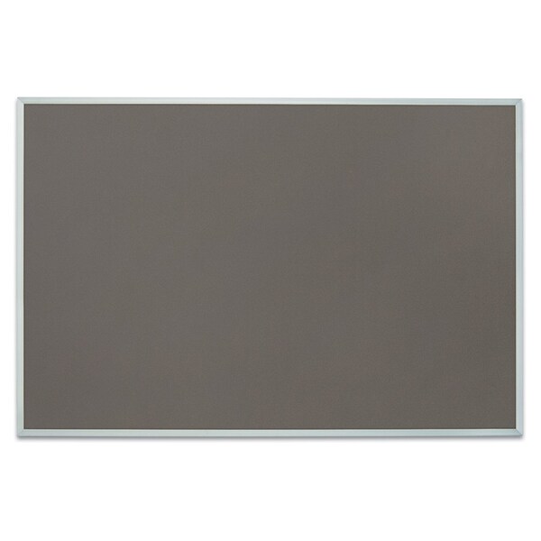United Visual Products Corkboard, Fabric, Blk/Cobac, 1 Door, 36x36" UV302-BLACK-COBACC - main